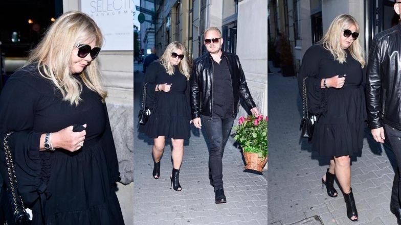 Katarzyna Niezgoda z partnerem maszerują na premierę książki