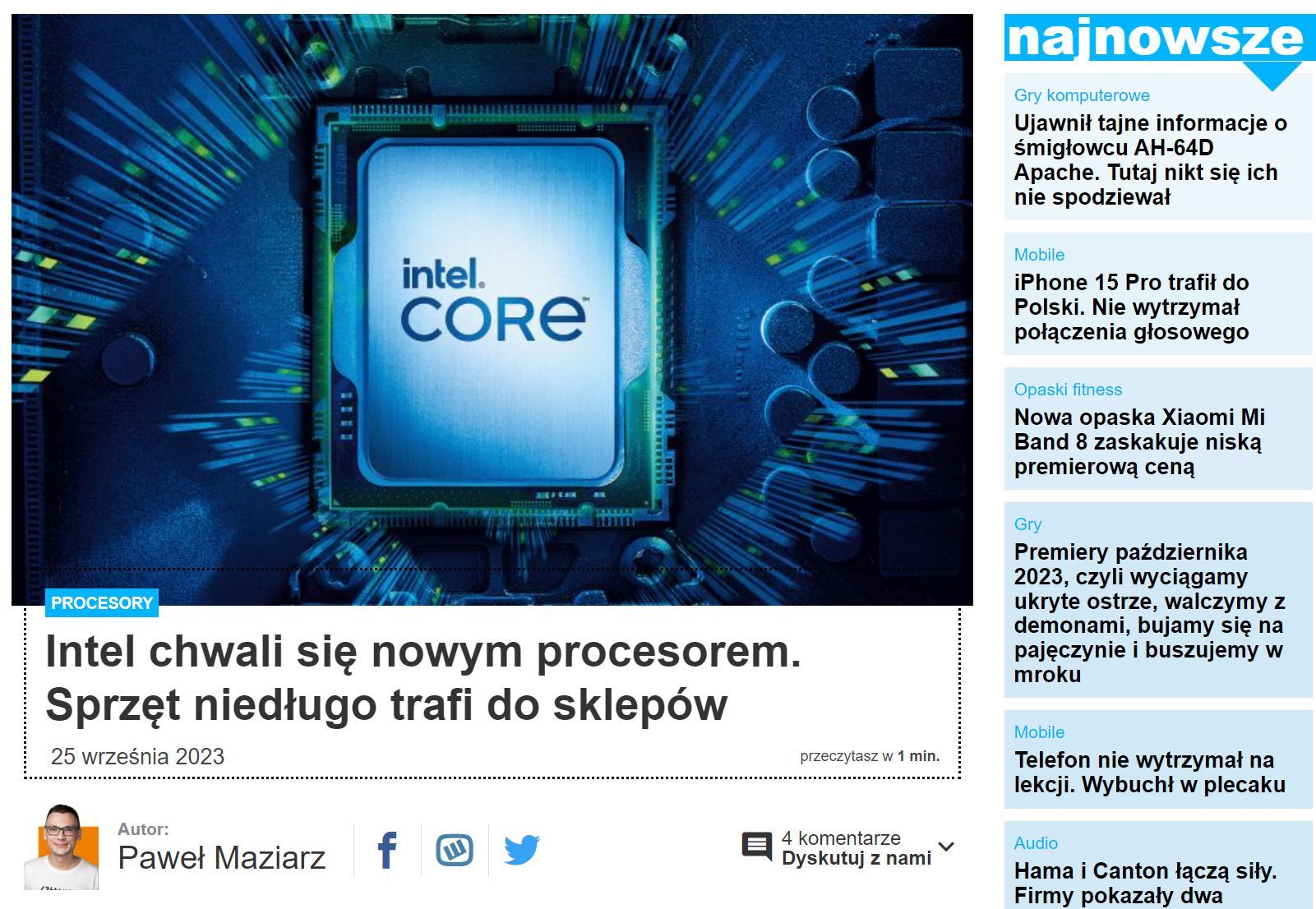 Procesory Intel