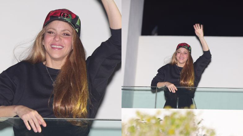 Shakira pozdrawia fanów z balkonu