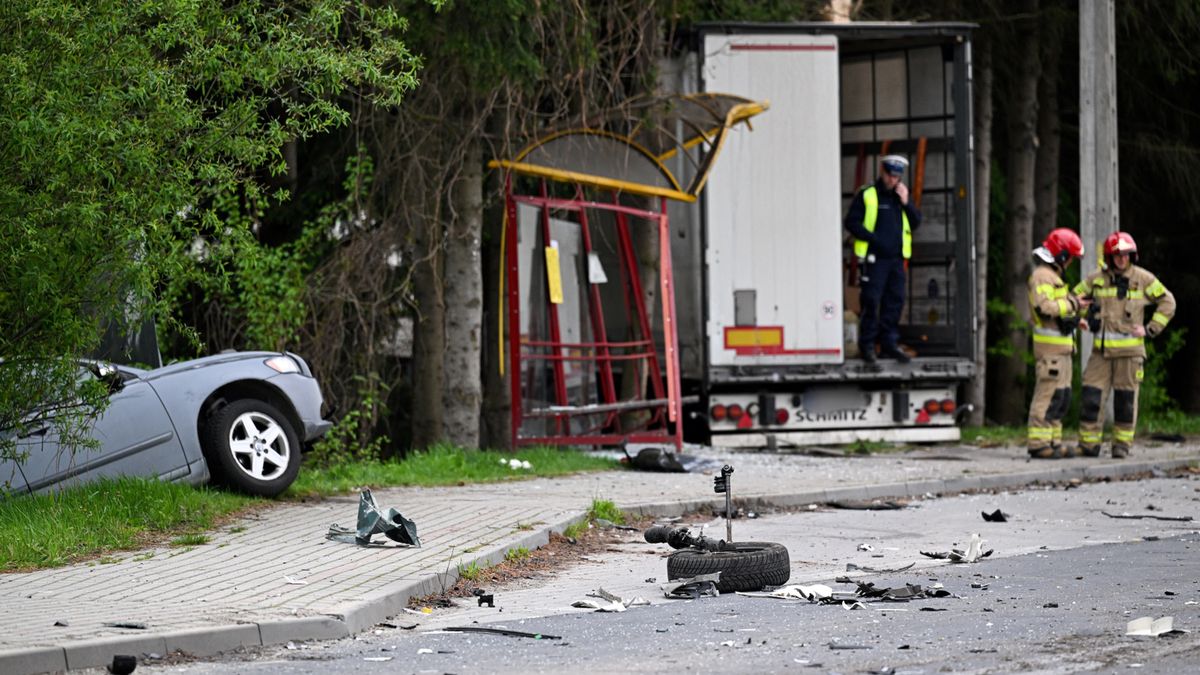 miejsce kolizji
Darek Delmanowicz
kolizja, ranni, samochody, tir, wypadek