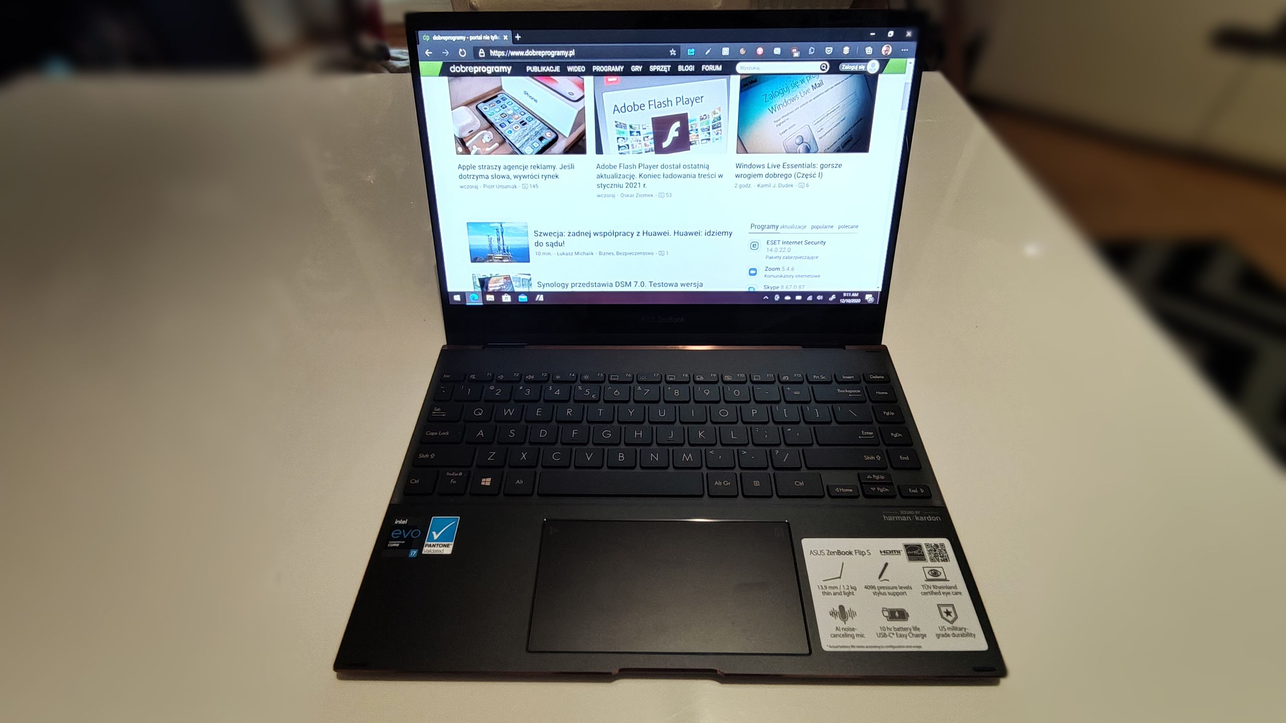 ASUS ZenBook Flip S: test. Zabójczo ostry ekran, duża wszechstronność 2