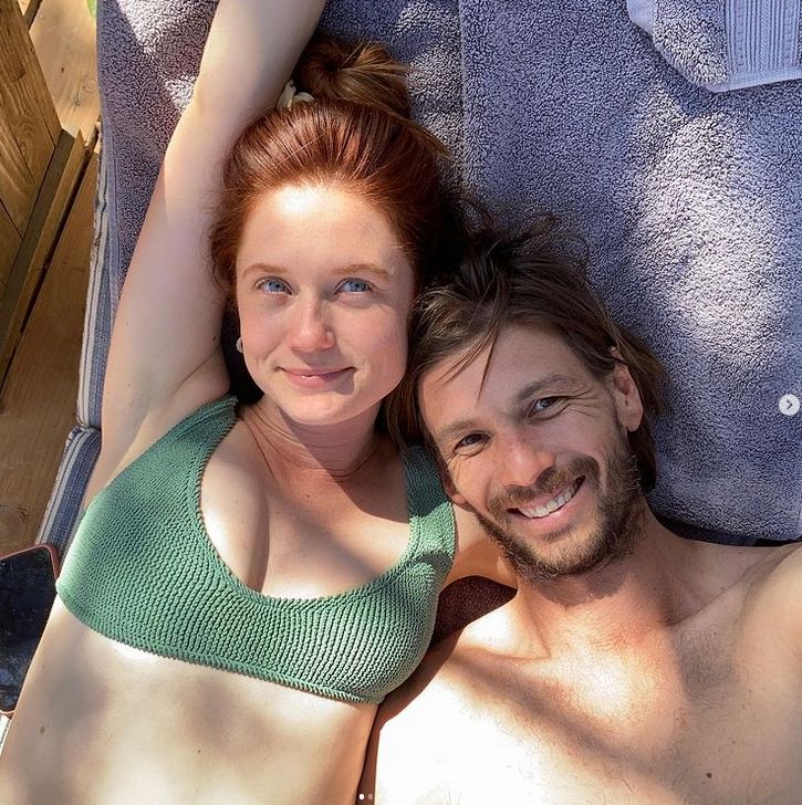 Bonnie Wright z mężem