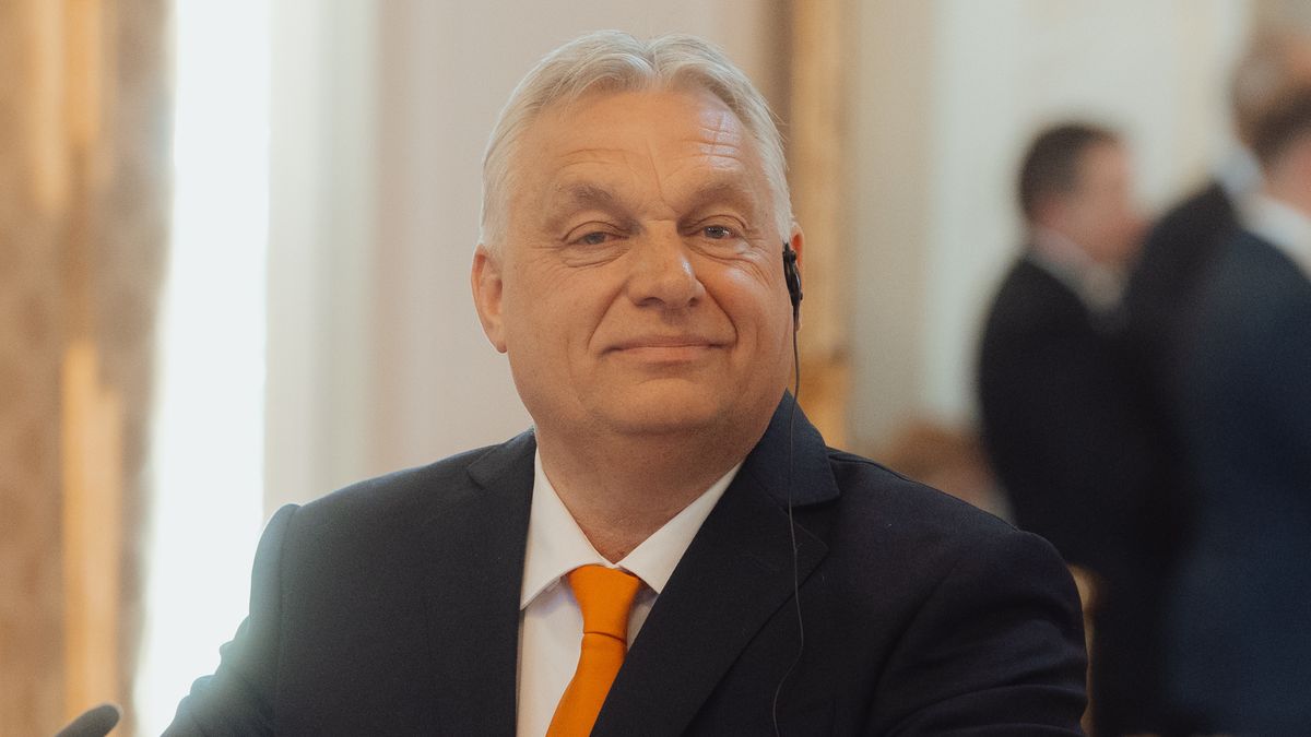 BRATISLAVA, SLOVAKIA - APRIL 28: Viktor Orban, Prime Minister of Hungary during a press conference after their meeting at the Office of the Government of the Slovak Republic in Bratislava, Slovakia on 28 April 2025. The Prime Ministers of Slovakia and Hungary discussed the development of their bilateral relations and the economic and geopolitical challenges currently facing the European Union. Robert Fico and Viktor Orban also discussed the EU's multi-annual budget, possibilities for cooperation in the energy sector and measures to prevent illegal migration. (Photo by Robert Nemeti/Anadolu via Getty Images)