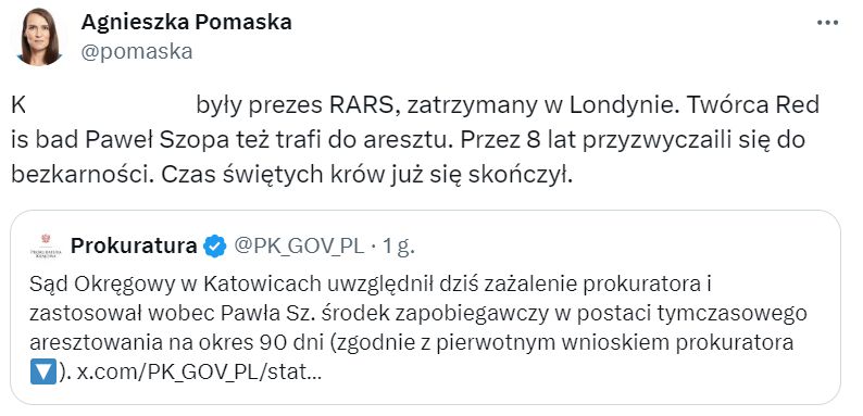 Wpis Agnieszki Pomaski