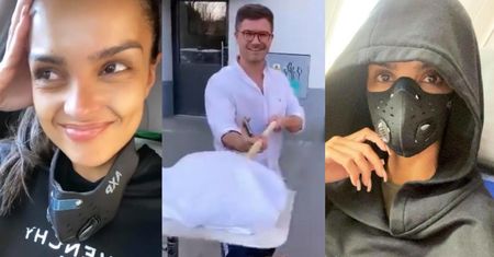 Stęskniona za polskim chlebem Klaudia El Dursi odwiedza Wujaszka Liestyle w drodze na KWARANTANNĘ (ZDJĘCIA)