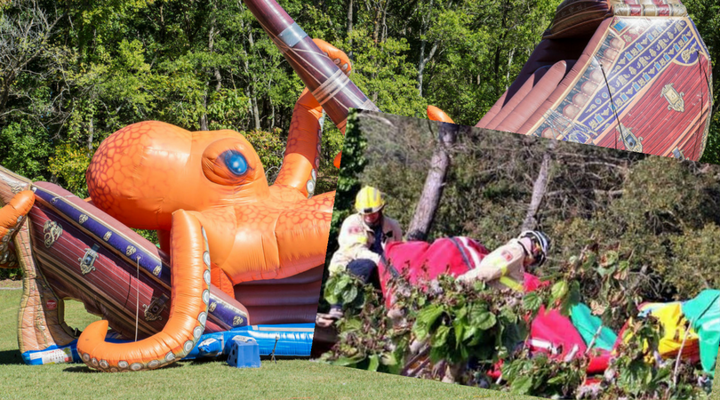 Wybuch dmuchanego zamku. Nie żyje 6-latka