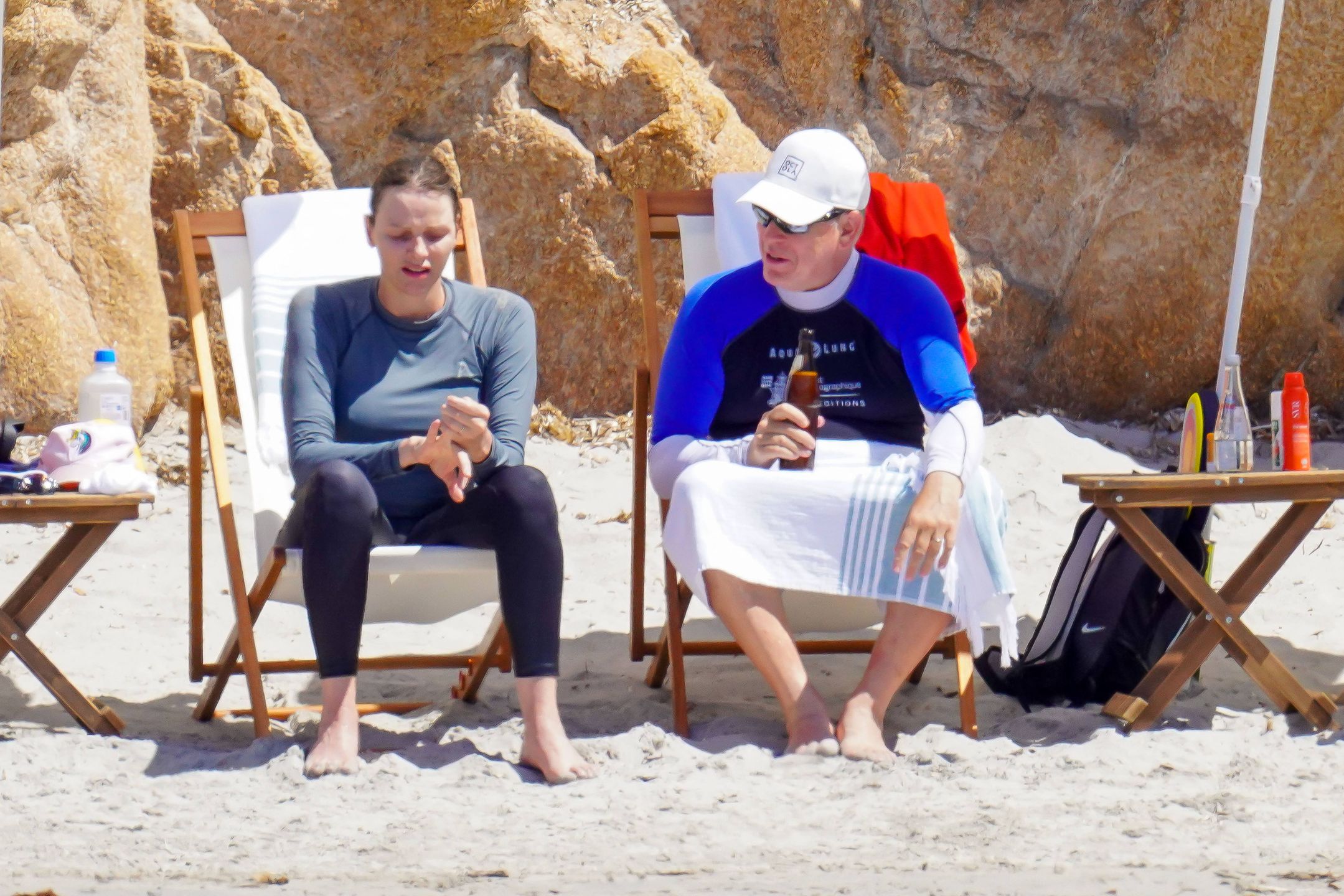 Księżna Charlene i książę Albert