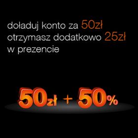 Nowa promocja w Orange: 50% więcej przy doładowaniu za 50 złotych 2