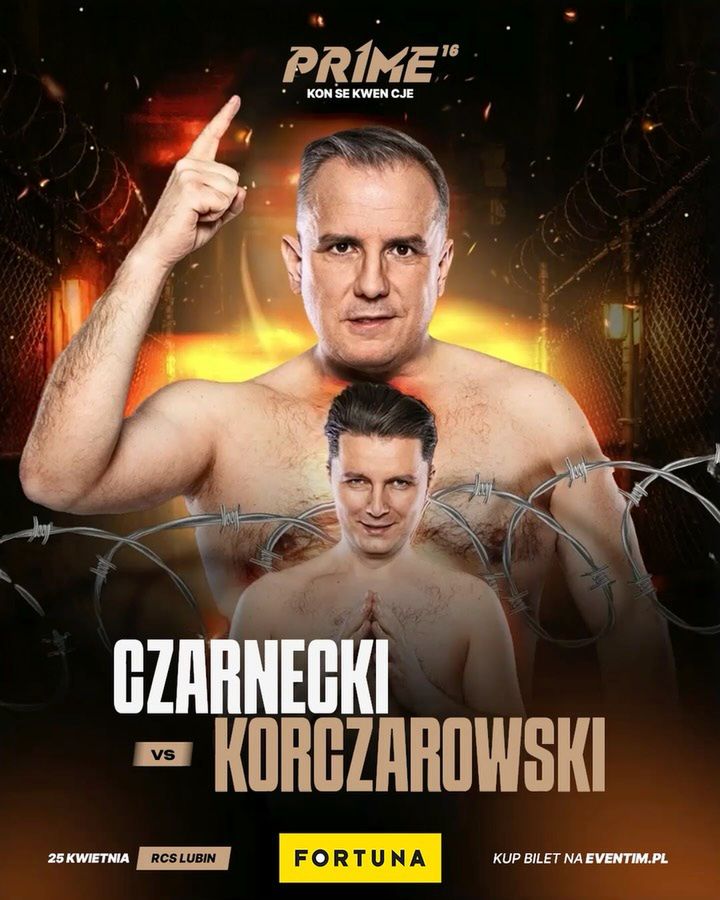 Plakat walki Czarneckiego z Korczarowskim