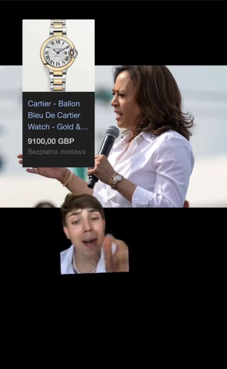 Tiktoker ocenił styl Kamali Harris