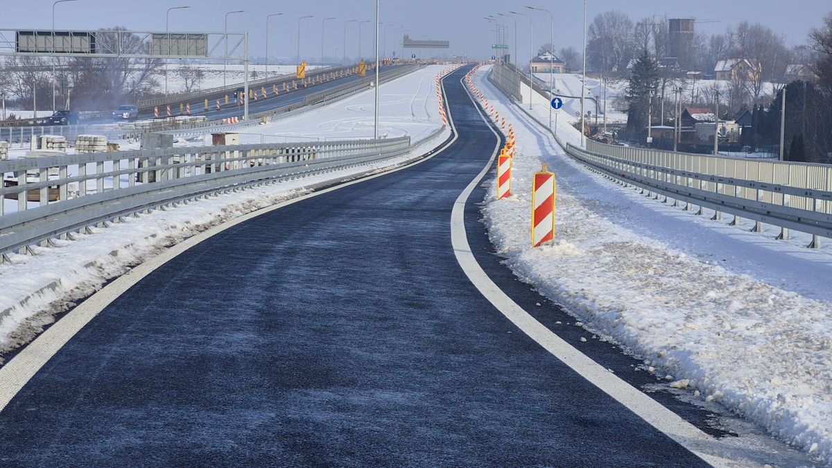 Nowy zjazd na Północnej Obwodnicy Krakowa