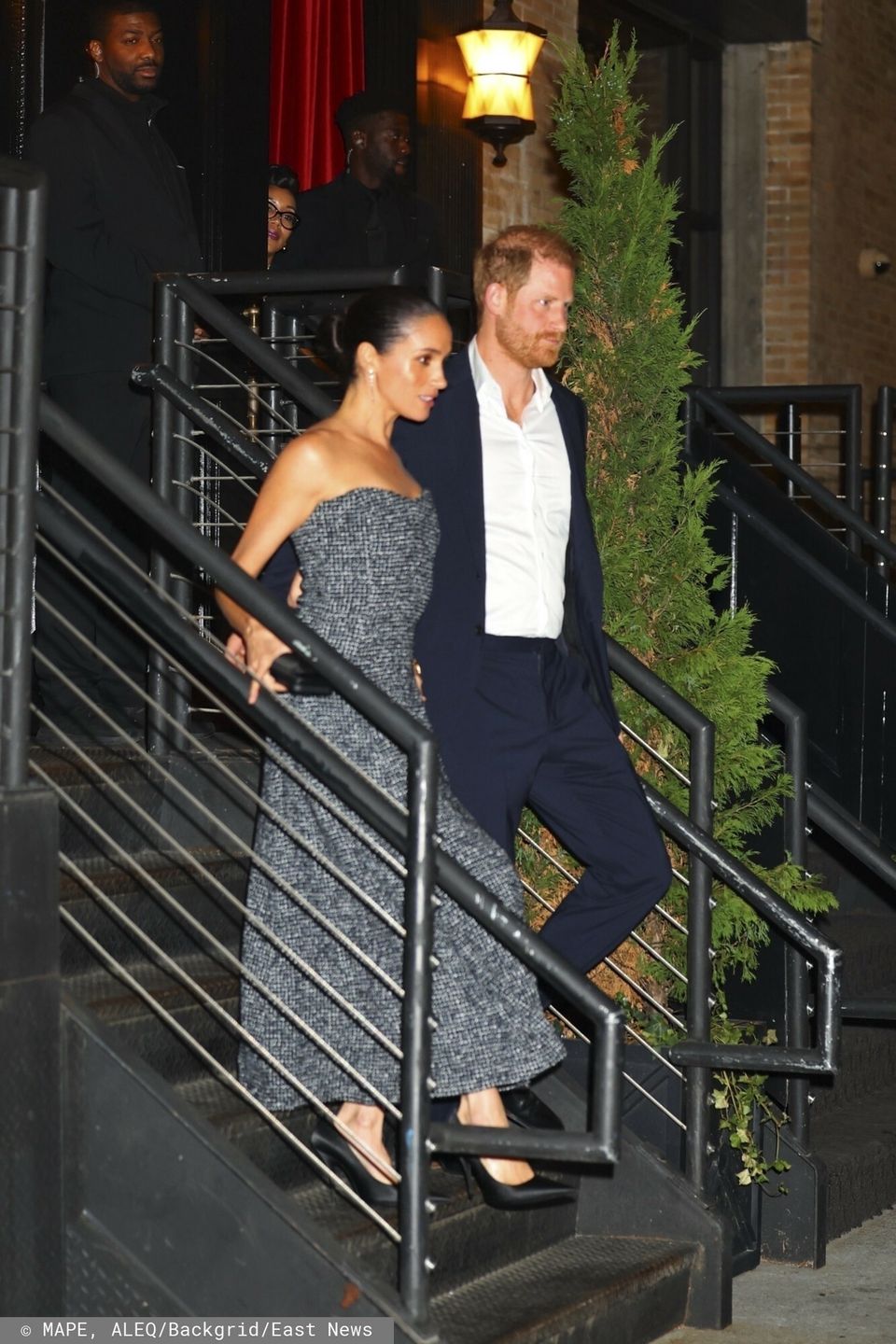 Meghan Markle i Książę Harry wychodzą z kolacji z Edem Sheeranem