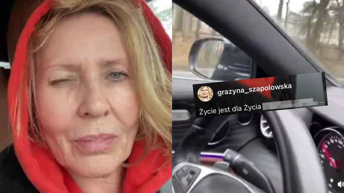 Grażyna Szapołowska nagrywała filmik za kierownicą. Zgłoszono sprawę na policję