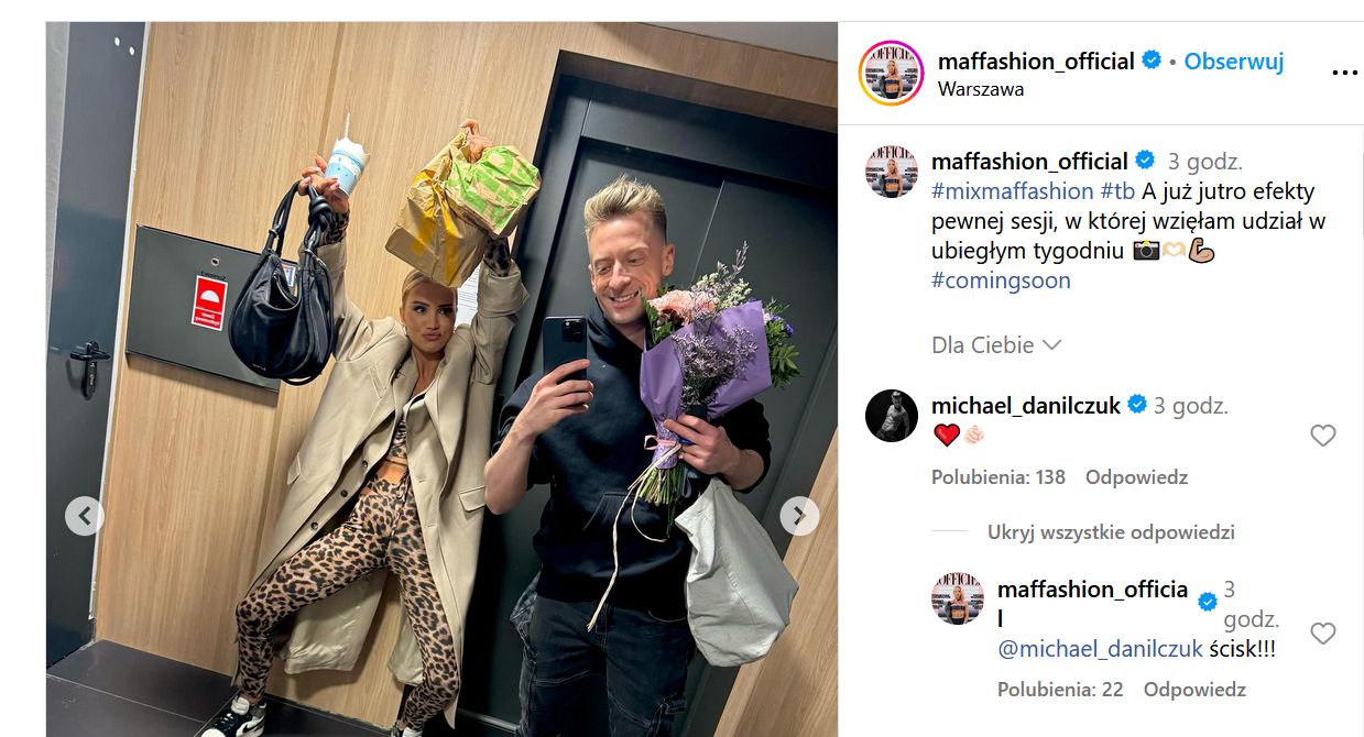 Maffashion i Michael Danilczuk mają się ku sobie?