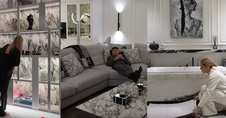 Tak wyglądają wnętrza luksusowej willi Andziaks i Luki. Podświetlana wanna, marmury i przestronny salon