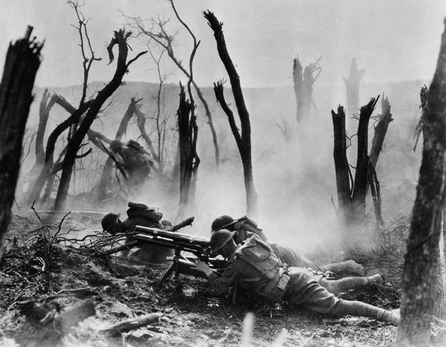 Żołnierze amerykańscy (23rd Infantry Regiment) podczas walk
