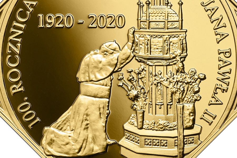 Jan Paweł II na monecie kolekcjonerskiej NBP