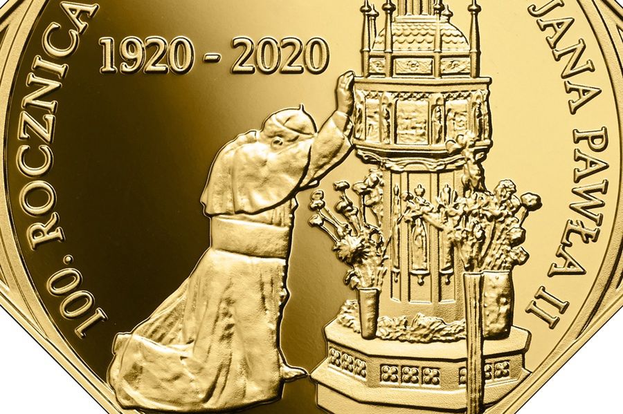Jan Paweł II na monecie kolekcjonerskiej NBP