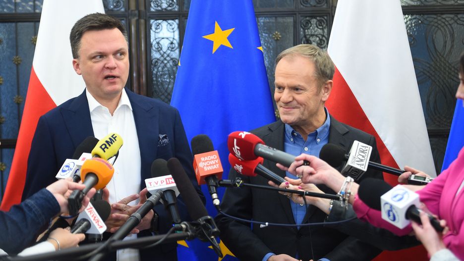 Donald Tusk po spotkaniu z Marszałkiem Sejmu