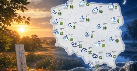 Tylko kilka stopni powyżej zera. Totalny zjazd temperatury w nocy