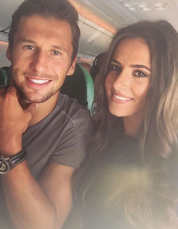 Grzegorz Krychowiak i Celia Jaunat