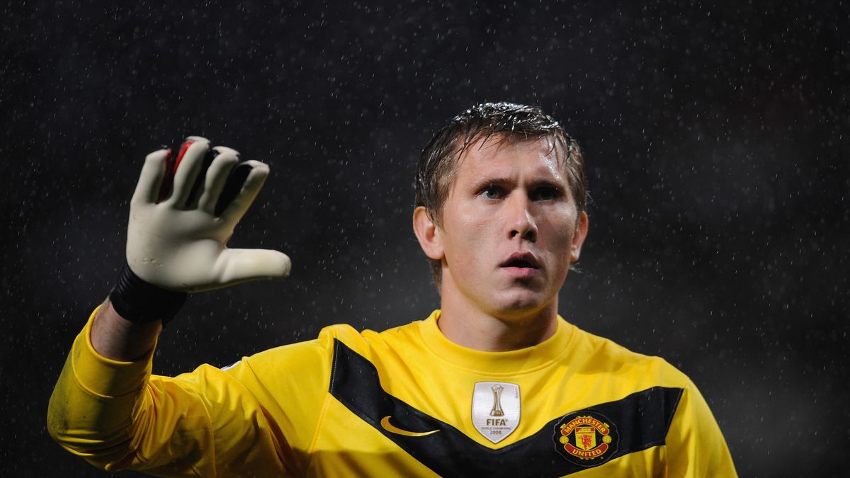 Tomasz Kuszczak podczas meczu Ligi Mistrzów w 2009 r.