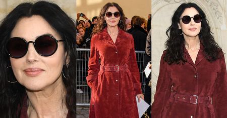 Dostojna Monica Bellucci czaruje fotografów na pokazie Diora