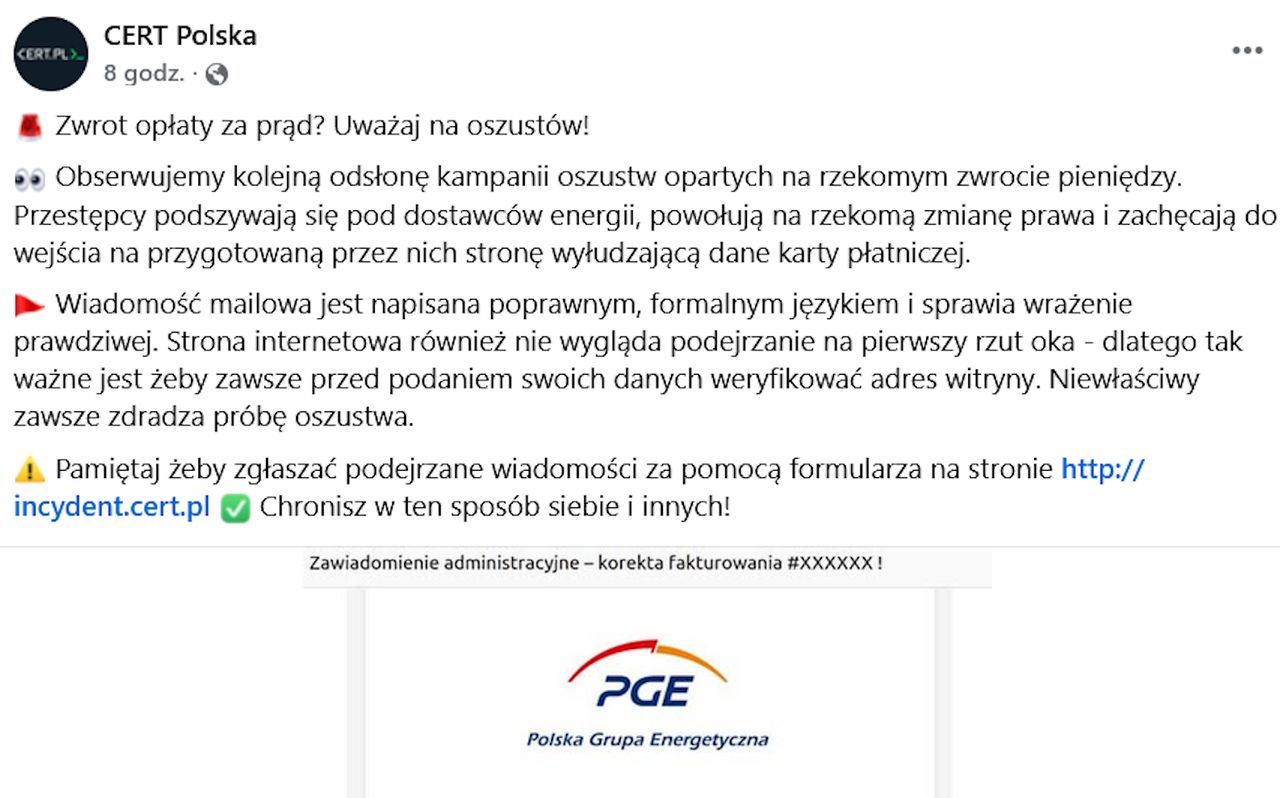 Komunikat CERT Polska