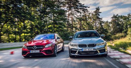 BMW M5 kontra Mercedes-AMG E63 S: derby super-sedanów na Torze Kielce
