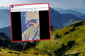 Taki widok w Tatrach. Trzy osoby, w tym dziecko. Jest nagranie