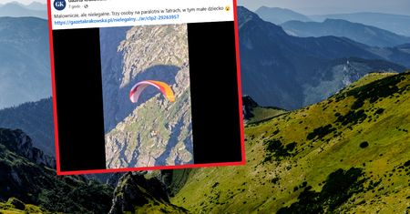 Taki widok w Tatrach. Trzy osoby, w tym dziecko. Jest nagranie