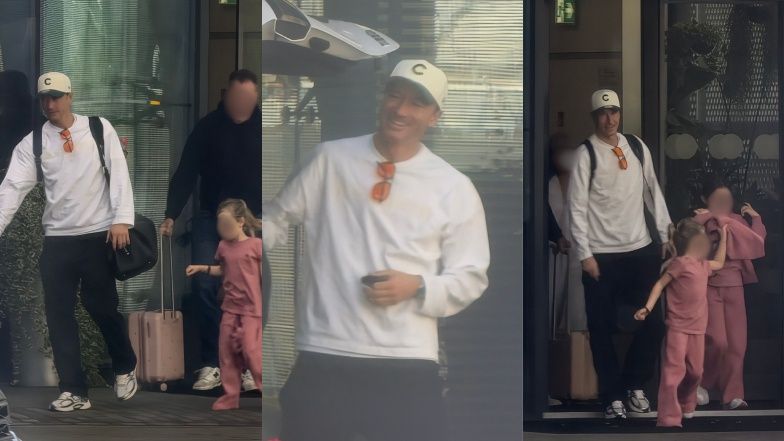 Robert Lewandowski z córkami WYCHODZĄ z lotniska w Warszawie