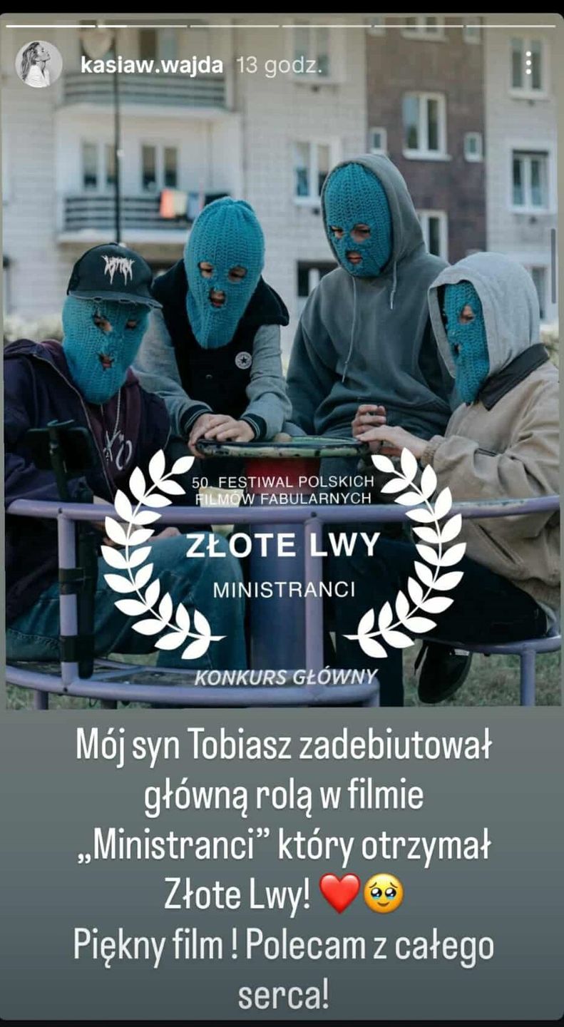 Katarzyna Wajda pochwaliła się sukcesem syna, Tobiasza