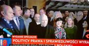 Wpadka TVP. Na ekranie Jarosław Kaczyński, a poniżej napis "Sukinsyn! Niech cię szlag"