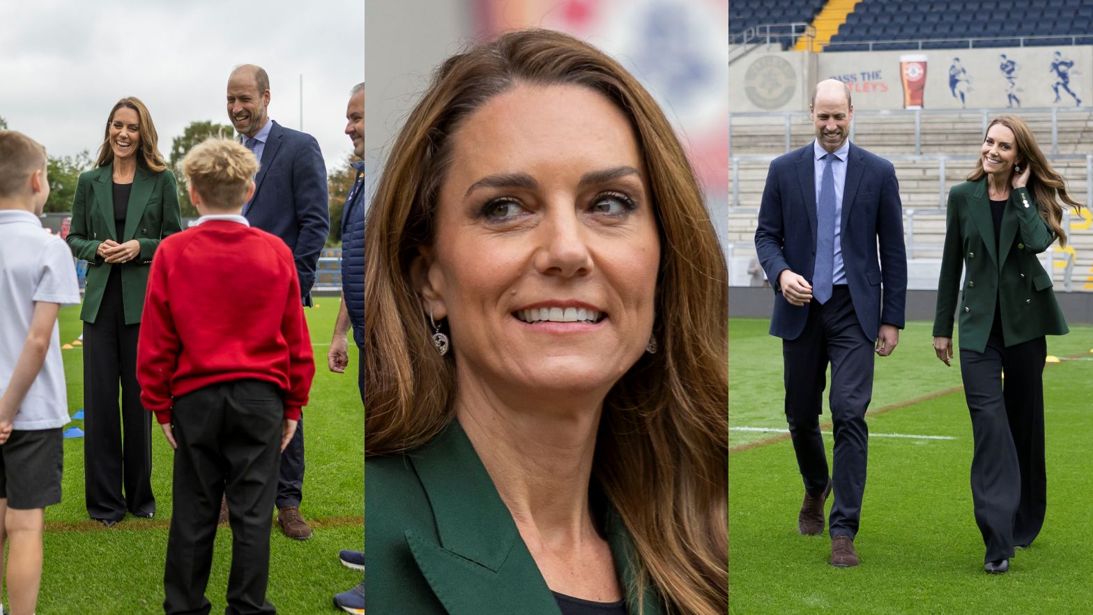 Księżna Kate i książę William odwiedzili stadion Headingley