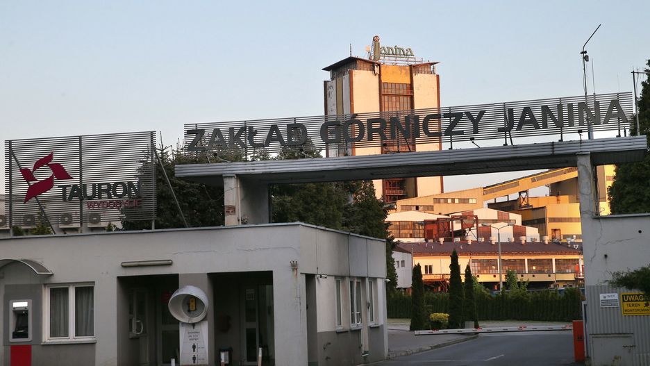 Polska Damian Klamka
Fot. Damian Klamka/East News Libiaz, 13.05.2023
Zaklad Gorniczy Janina. Kopalnia wegla kamiennego.  N/Z glowny szyb, glowna brama wjazdowa
Damian Klamka