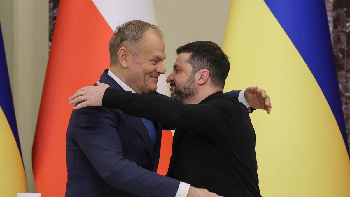 Donald Tusk i Wołodymyr Zełenski