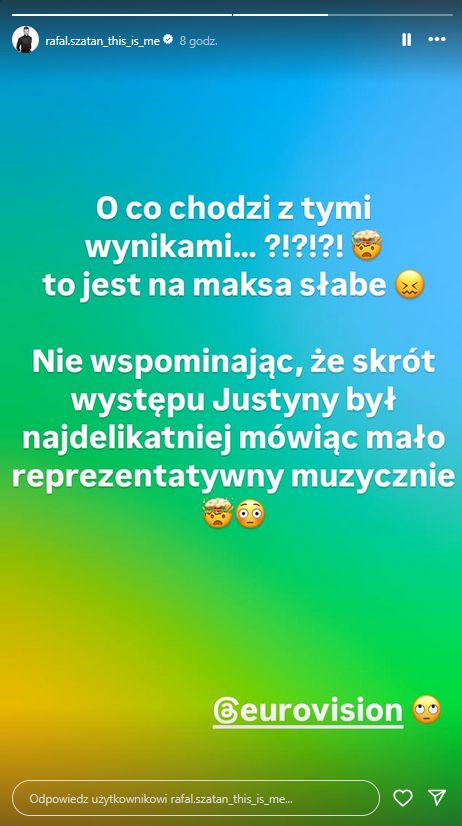 Rafał Szatan o Eurowizji