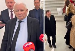 Wymowne obrazki z Sejmu. Nerwowe reakcje Kaczyńskiego, Kamiński nie mógł przejść