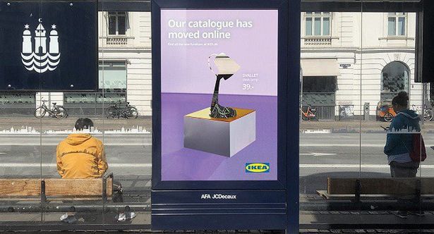 IKEA ogłasza na outdoorze koniec papierowego katalogu w Danii