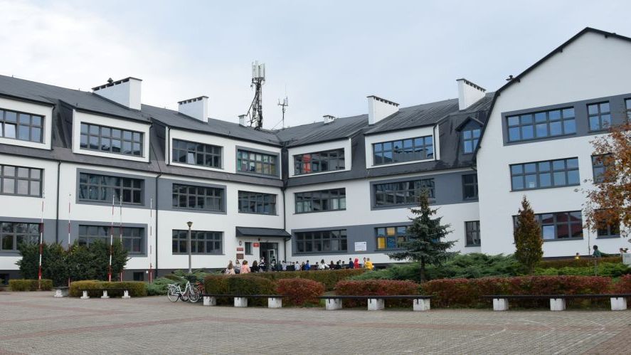 Remont szkoły w Lubiczu. 