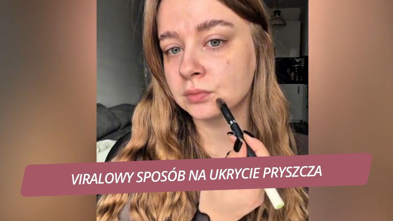 Zamaskuje pryszcza w kilka sekund? Sprawdziła viralowy trik