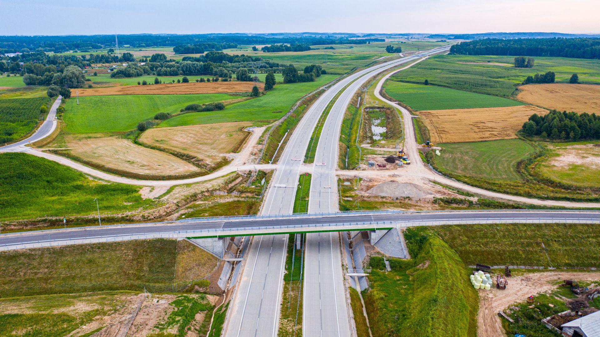 Przygotowywana do otwarcia droga ekspresowa S61 Szczuczyn - Ełk Południe