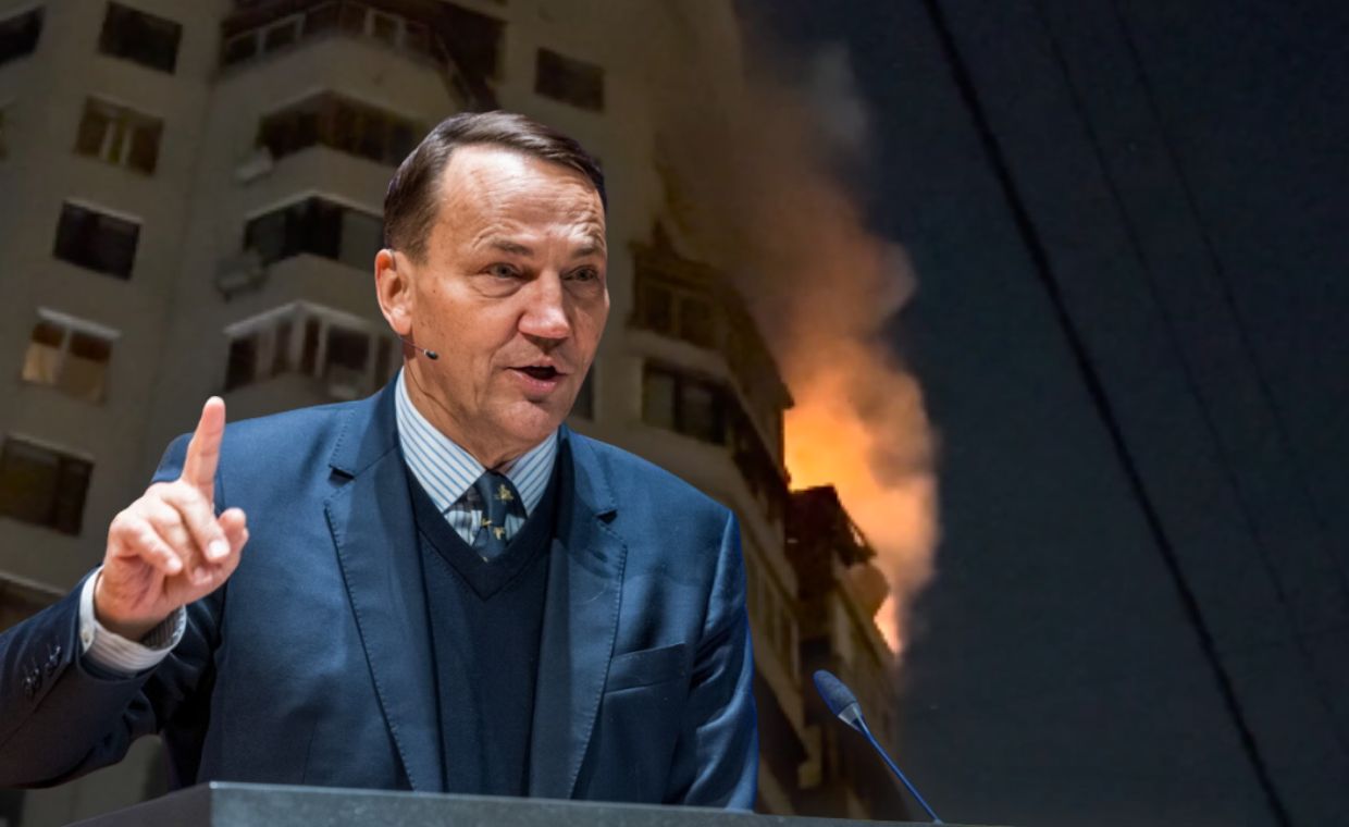 "Tyle w sprawie". Sikorski reaguje na zmasowany atak Rosji