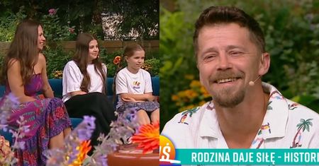 Bartosz Obuchowicz zabrał żonę i młodsze córki do "Pytania na Śniadanie". O życiu z samymi kobietami mówi: "NIE JEST ŁATWO"