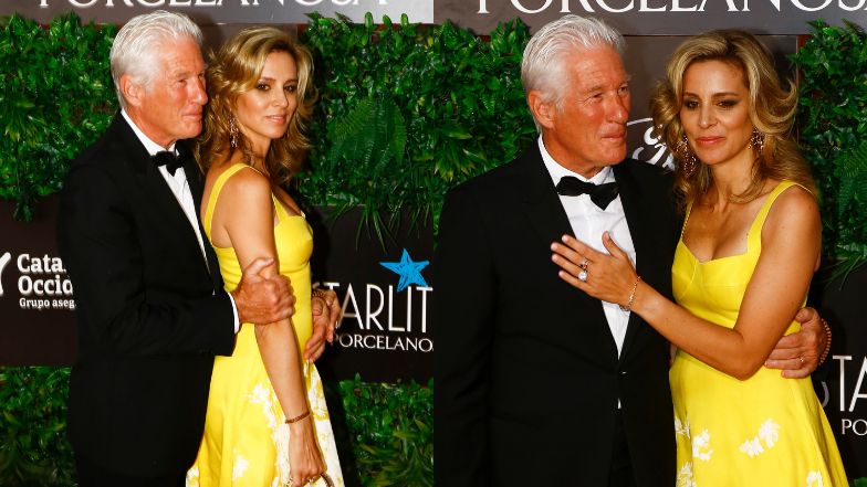 Richard Gere bryluje na czerwonym dywanie z młodszą żoną