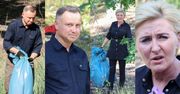 Agata i Andrzej Dudowie w pocie czoła ratują las przed stertami śmieci (ZDJĘCIA)