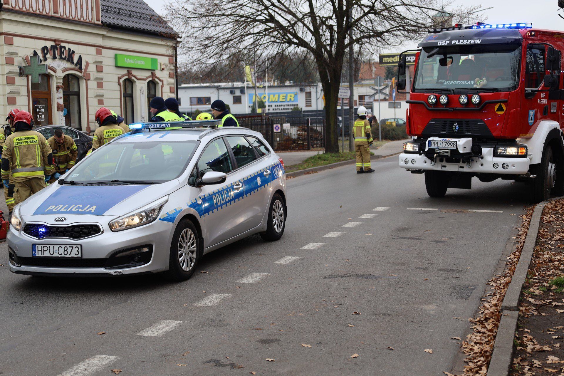 Potrącenie rowerzystki w Pleszewie