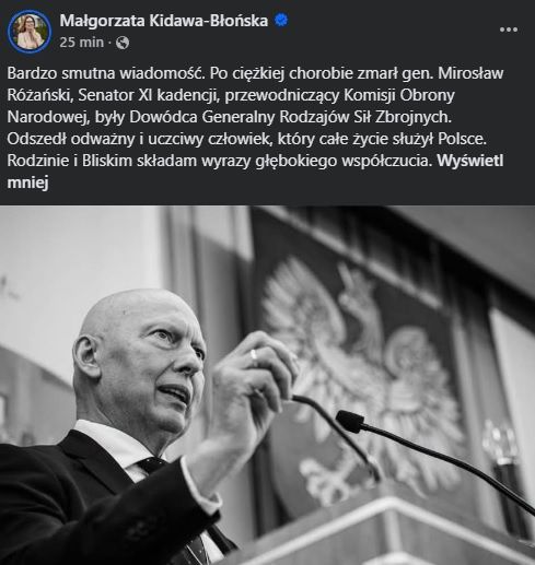 Zmarł generał
