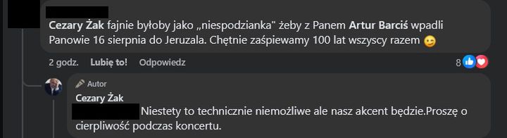 Cezarego Żaka nie będzie na 20-leciu "Rancza"